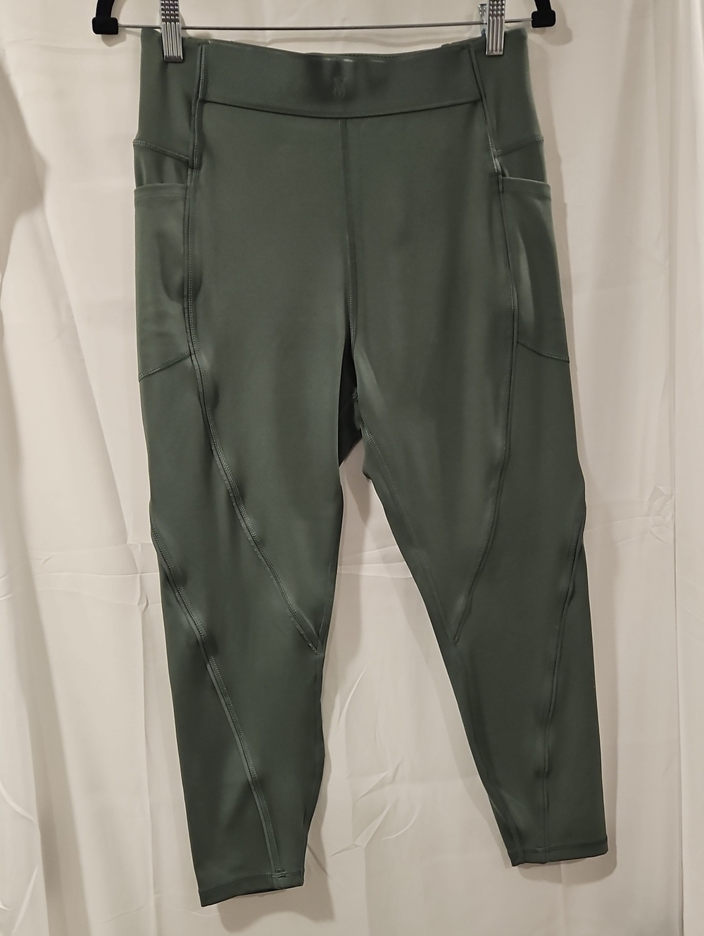 Victoria's Secret Dark Olive Active High Rise 7/8 Leggings With Pockets